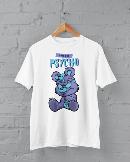 CUTE But Psycho Funny DTF Transfer - Original Design with Unique Features and Funneling Functionality