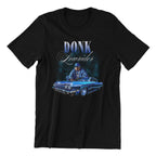Donk Classic Car T-Shirt Black, Custom Blue Design