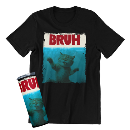 Bruh Funny Cat Meme Graphic Tumbler