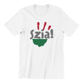 Hungarian SZIA Handprint Design T-Shirt