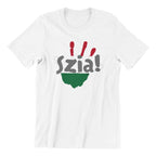 Hungarian SZIA Handprint Design T-Shirt