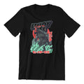 Monster Graphic T-Shirt, Black Cotton, Cinematic Design