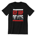 Hip Hop Beats Graphic T-Shirt, Black, Music Theme, Short Sleeve