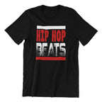Hip Hop Beats Graphic T-Shirt, Black, Music Theme, Short Sleeve