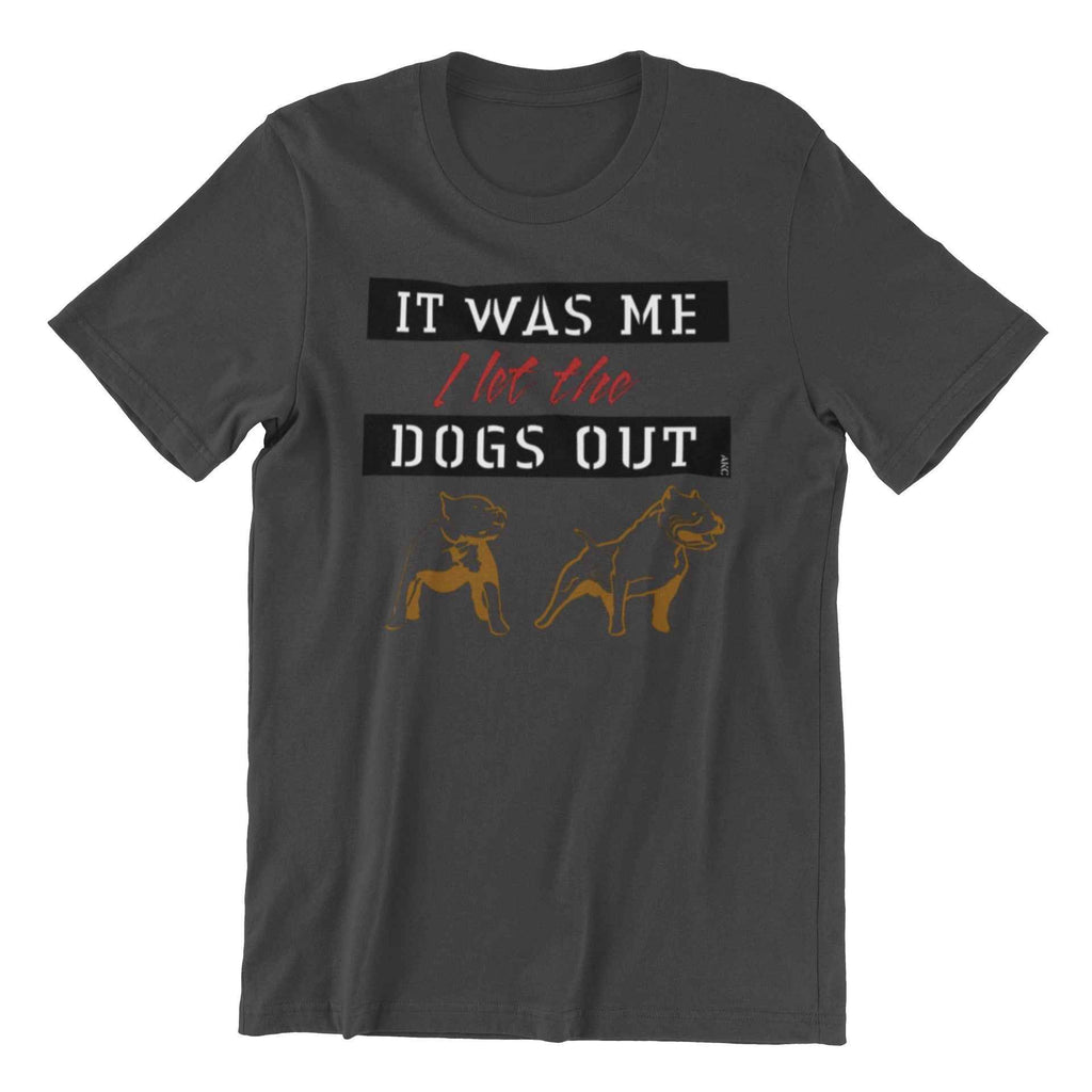 Retro Hip Hop Music Lover T-Shirt, It was Me I Let The Dogs Out, Dark Gray Graphic Tee