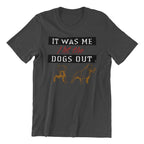 Retro Hip Hop Music Lover T-Shirt, It was Me I Let The Dogs Out, Dark Gray Graphic Tee