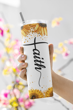 Stylish Faith 20 oz Stainless steel Skinny Tumbler