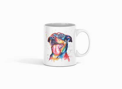 COLOR SPLASH Rotty Graphic Ceramic Mug