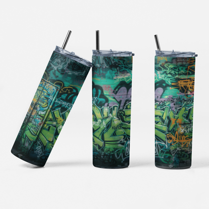 GRAFFITI Retro Design Graphic Tumbler