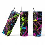 Color Neon Pattern 20 oz Stainless steel Skinny Tumbler