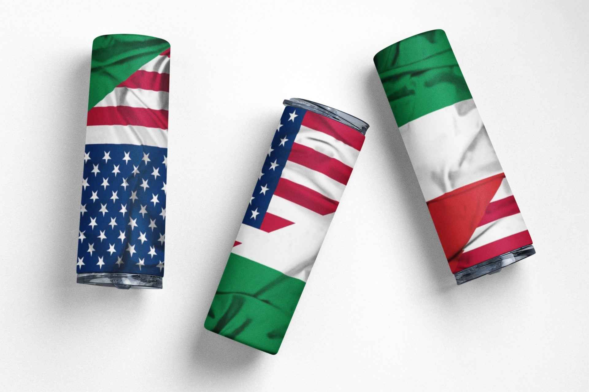 Hungarian American Flag Stainless Steel Tumbler, 20 oz, Insulated Travel Cup with Lid