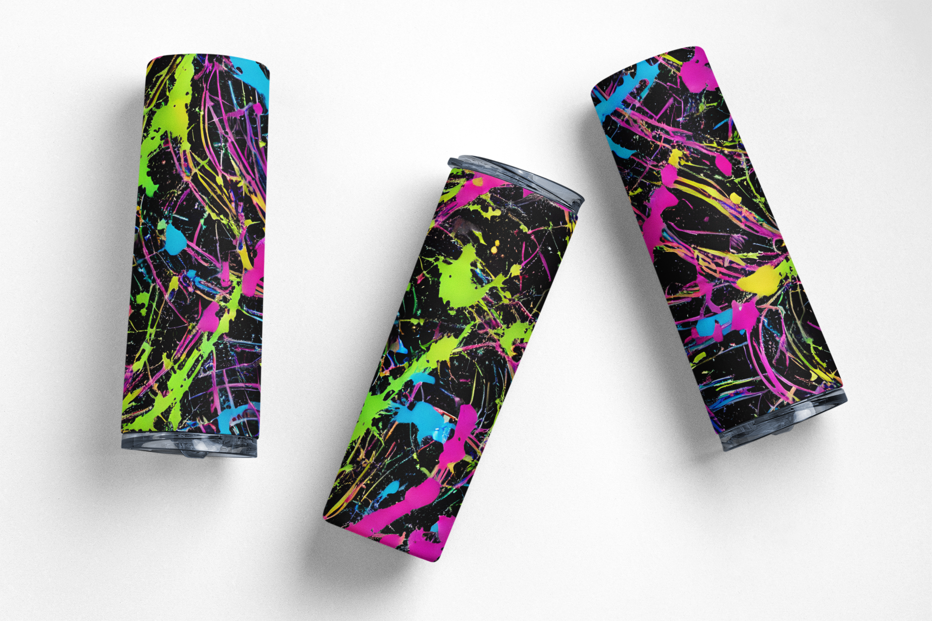 Color Neon Pattern 20 oz Stainless steel Skinny Tumbler