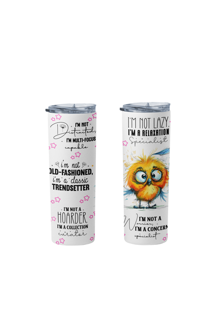 Funny Duck Coffee Quote Stainless-Steel Tumbler