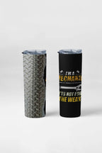 I'm a Mechanic Stainless-Steel Skinny Tumbler 20 oz Black