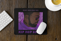Hip Hop Beats Mouse Pad — "Peace and Love and Hip Hop Beats" Retro Rap Artist Desk Mat