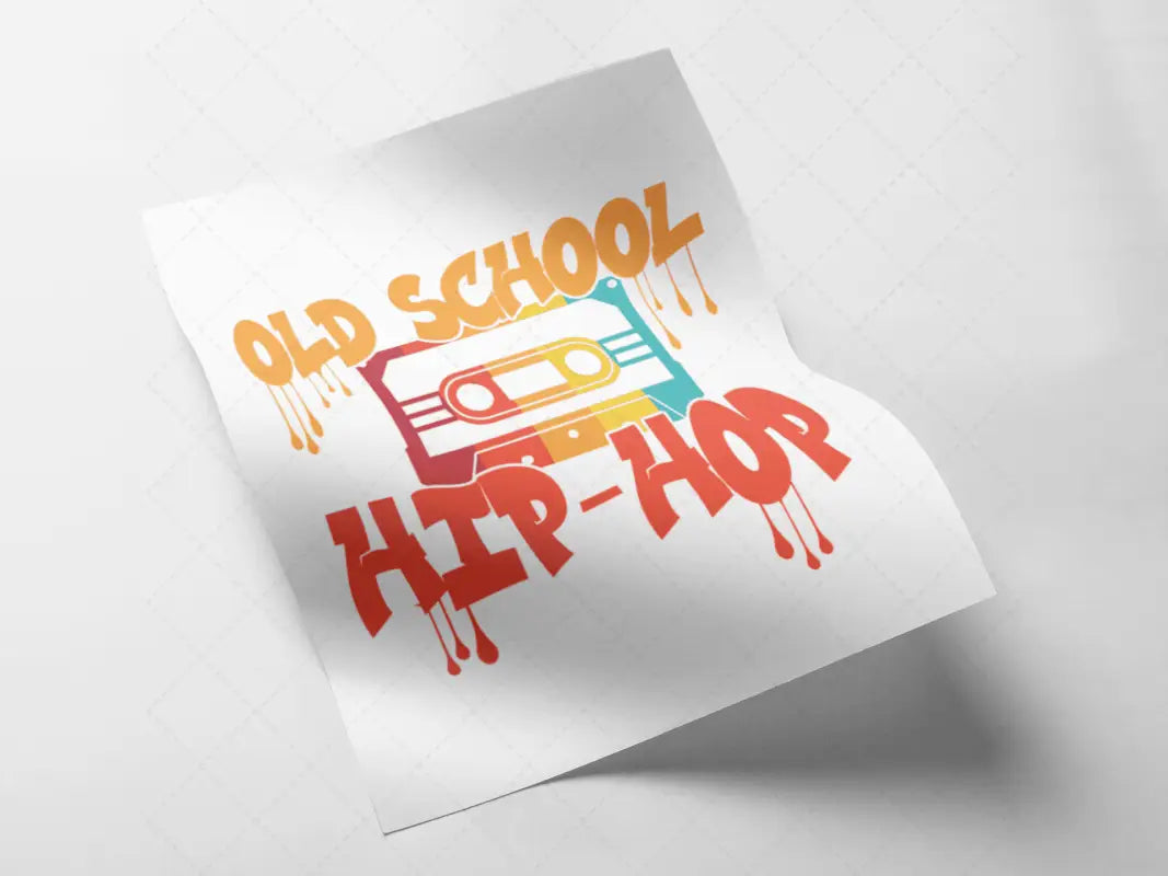 Old-School Hip-Hop Iron on Decal