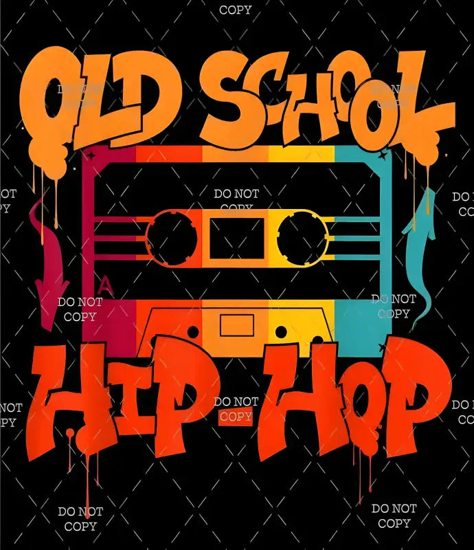 Old-School Hip-Hop Iron on Decal