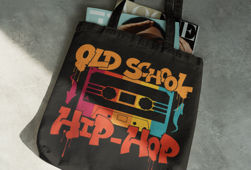 Old School Hip-Hop DTF Transfer - 12"x12" Versatile Design for Creative Fabric Use, Unleash Your Inner Risk-Taker