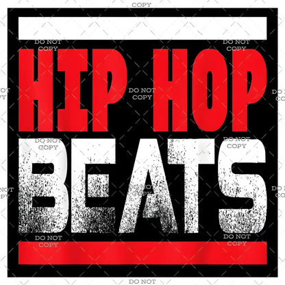 Retro Hip Hop Beats Iron-On Decal