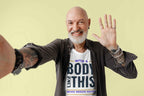 Who Needs Hair Funny T-Shirt, White Cotton, Body Like This Design