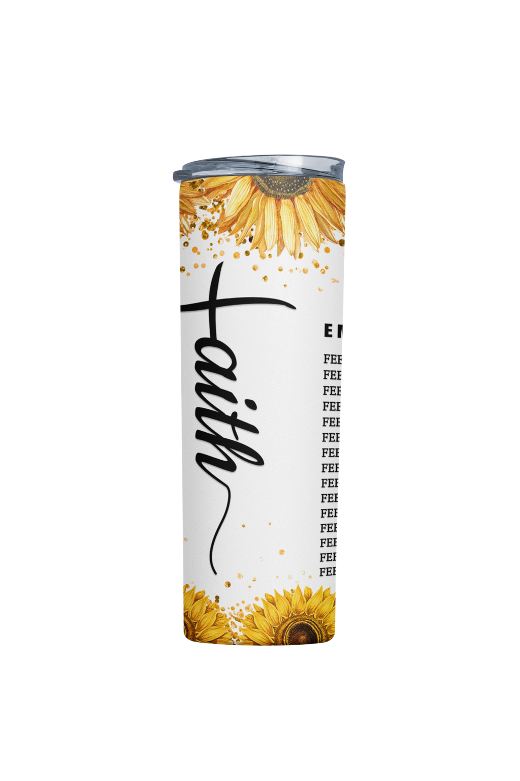 Stylish Faith 20 oz Stainless steel Skinny Tumbler