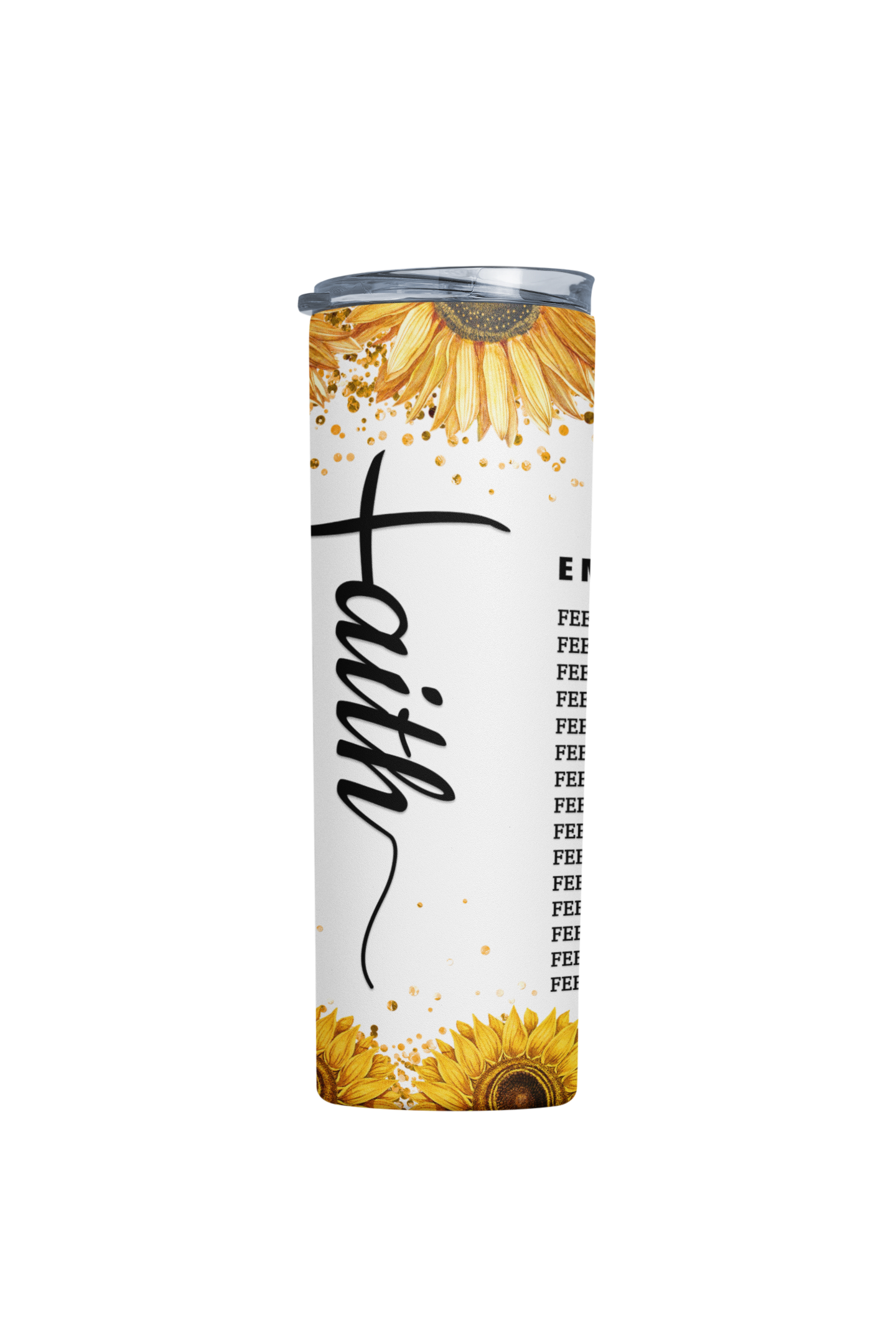 Stylish Faith 20 oz Stainless steel Skinny Tumbler