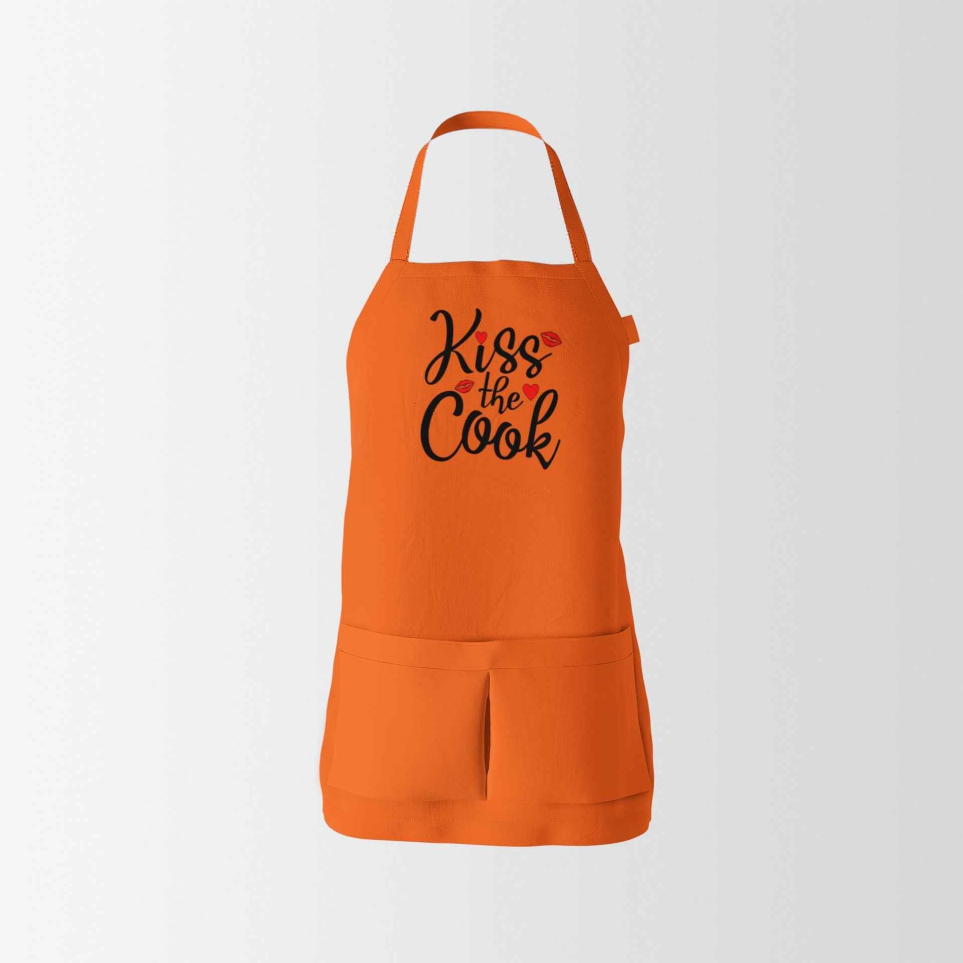 Colorful Apron with funny sayings, Orange and Pink