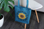 Inspirational Sunflower Canvas Tote Bag
