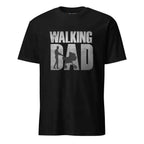 The Walking Daddy T-Shirt, Funny Stroller Design, Black or White Cotton Casual Tee