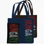 AKC Hungarian Font Canvas Tote Bag or Moneybag with Tri-Color Design