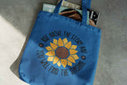 Inspirational Sunflower Canvas Tote Bag