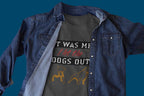 Retro Hip Hop Music Lover T-Shirt, It was Me I Let The Dogs Out, Dark Gray Graphic Tee