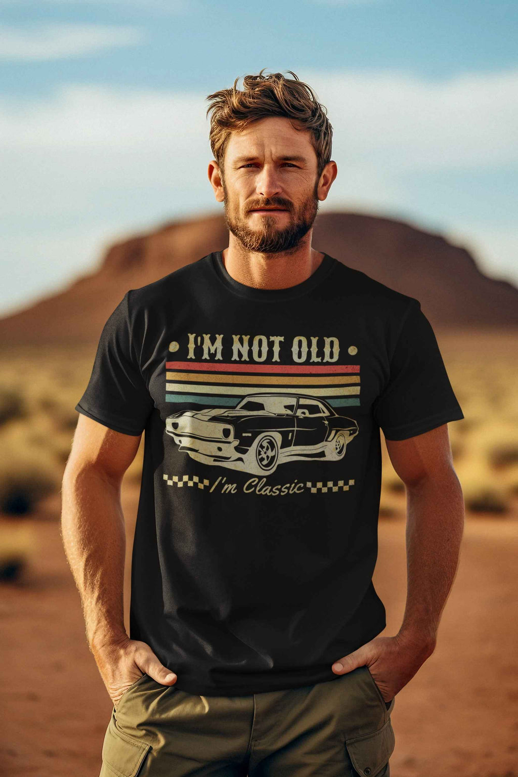 I'm Not Old I'm Classic Decal, Vintage Car Design, 9" DTF Transfer